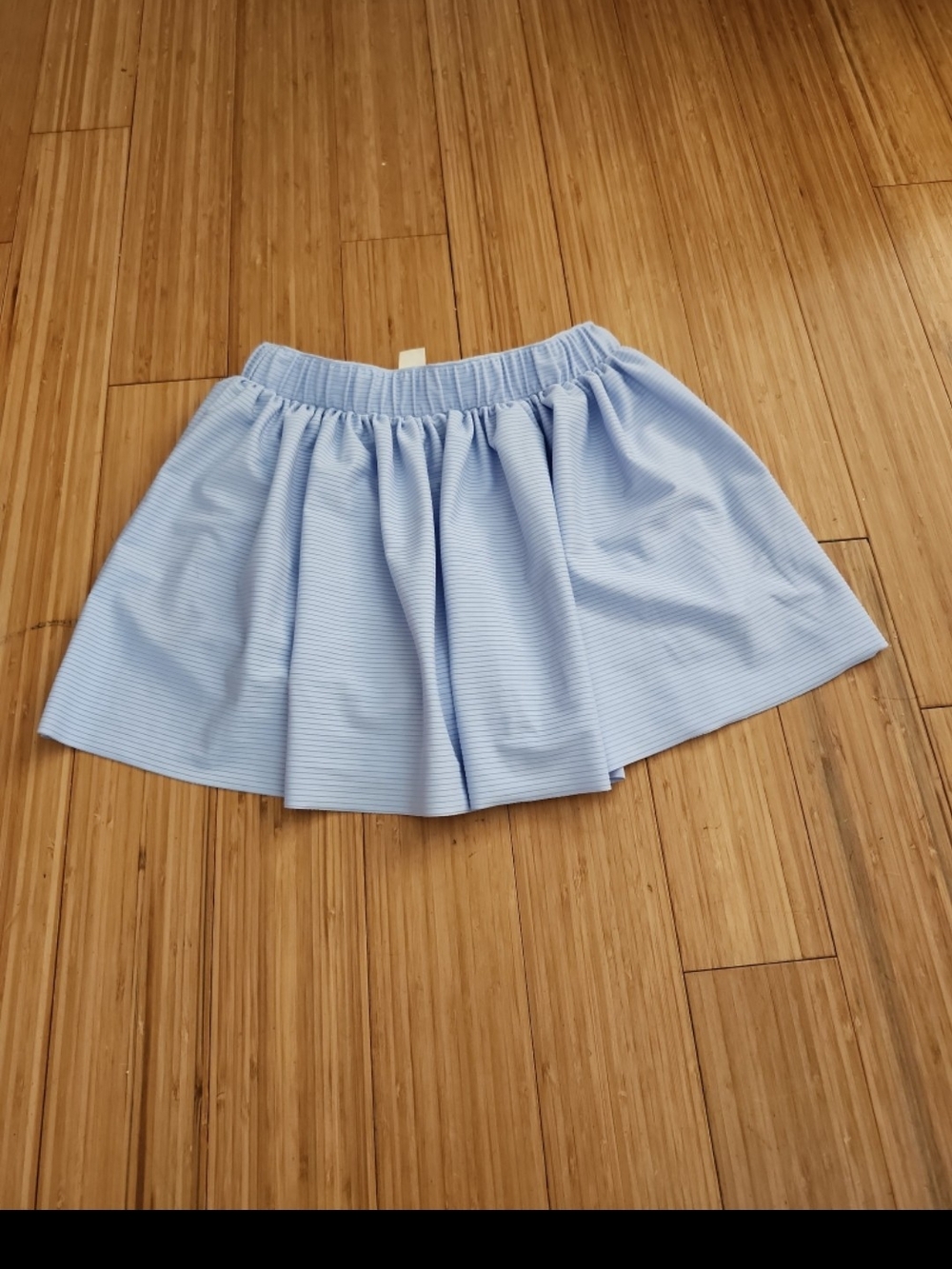 Oshkosh powder blue skort kids size 12 tennis skirt style stripes summer